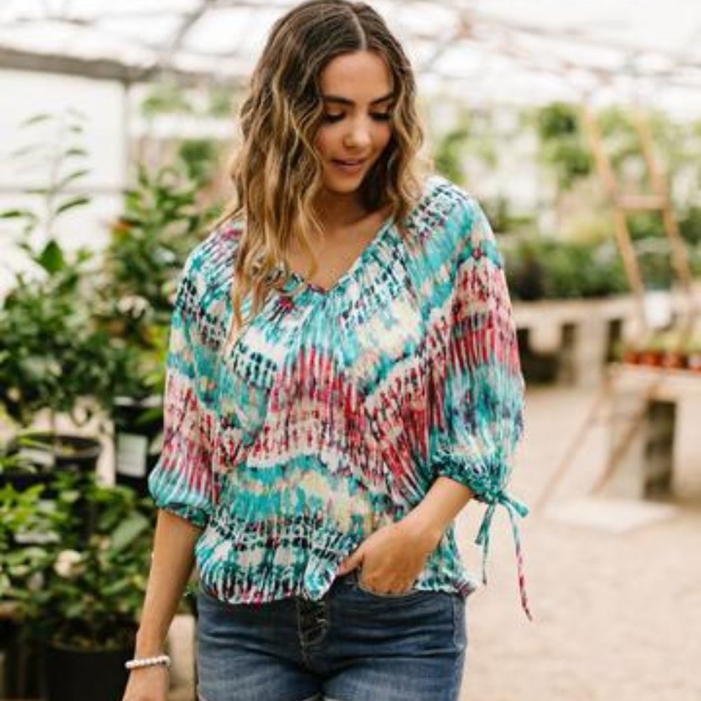 Streakin Tie Dye Top